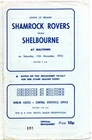 SHAMROCK RVS V SHELBOURNE,LEAGUE,11/11/1972,OFFICIAL BROADSHEET