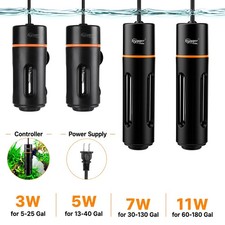hygger 3/5/7/11W Aquarium UV Light Submersible Fish Tank Water Clean Lamp