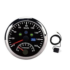 Speedometer,0-160Km/h 0-8000rpm Odometer Tachometer Gauge LCD Red Black