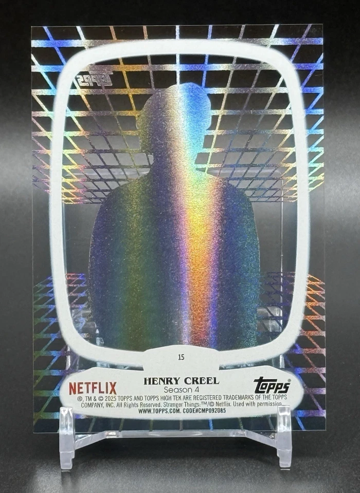 Impresora Topps Stranger Things High Tek Henry Creel 2025 1/1 azul a prueba Foto 2 de 4
