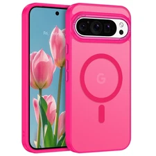 For Google Pixel 9 Pro XL Case Mag Safe Magnetic Matte Shockproof Cover