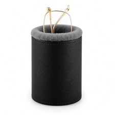 Glasses Holder for Nightstand, Plush Lined Eyeglass Case Stand with Black