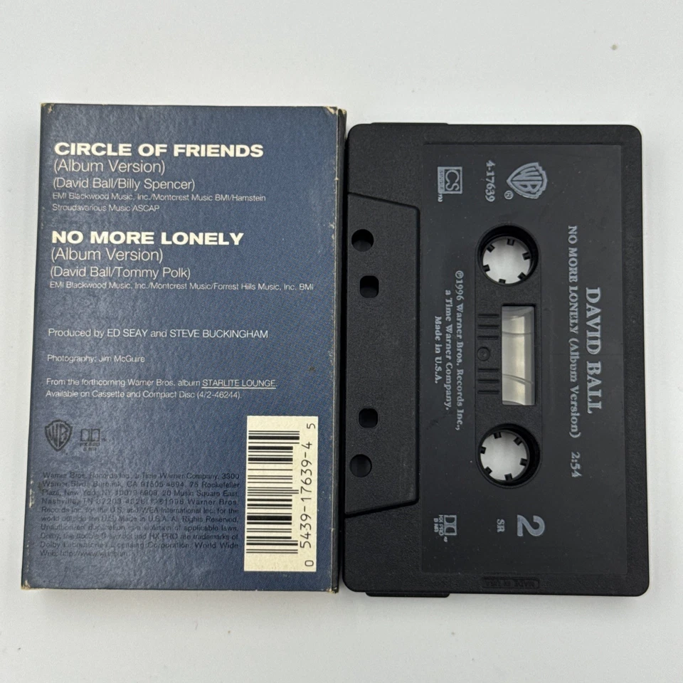 David Ball Circle of Friends/No More Lonely (Single Cassette) Foto 2 de 2