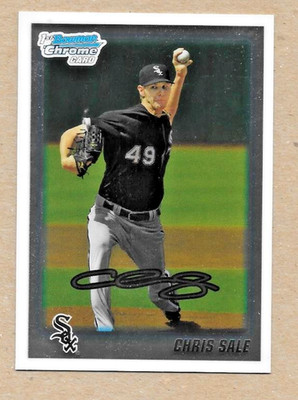 Chris Sale 2010 Bowman Chrome Draft Prospects #BDPP92 White Sox Braves 1st