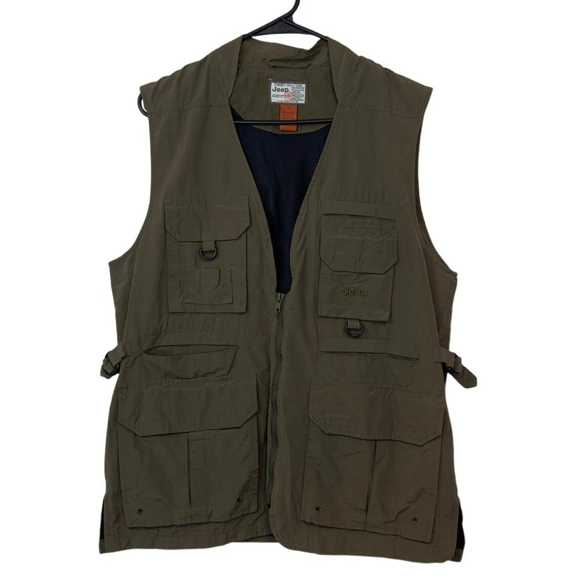 Jeep Safari Zip Up Vest Size M Green Pockets Hunting Fishing Utility Outdoors
Opens in a new window