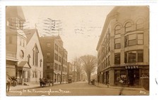IRVING STREET, SOUTH FRAMINGHAM: Massachusetts USA postcard (C93608)