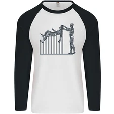 Robot Maintenance AI Futuristic SC-FI Mens L/S Baseball T-Shirt