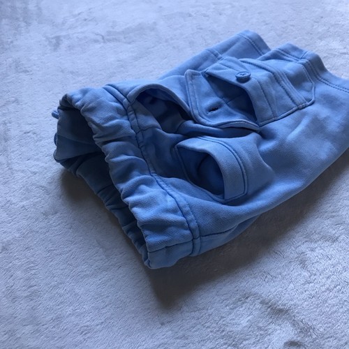 Wonder Nation Boys Elastic Waist Blue Terry Cargo Shorts Size XS (4-5)Waist 20" - Picture 3 of 11