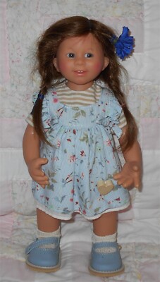 Muller Wichtel Schildkrot 2019 ROSI Blue Eyes & Brown Human Hair COA EUC