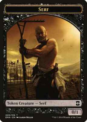 Serf Token Eternal Masters Light Play MTG Magic DNA GAMES