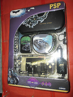 ACCESSORY KIT FOR PSP BATMAN THE DARK KNIGHT. AND CONSOLE CASE