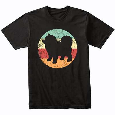 Retro Chow Chow Dog Breed Icon T-Shirt - Retro Colors
