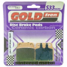 S33-092 GoldFren Rennsport Bremsbelag Typ: S33 f&uuml;r Suzuki LTR 450 LTZ 400 hinten