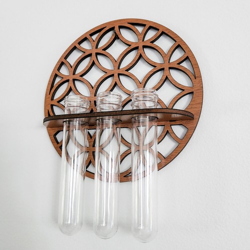 Indoor Modern Glass Test Tube Vases Propagation Station Plants Wall Planter UK - Picture 6 of 7