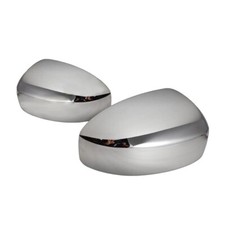 Gloss Mirror Silver Chrome Side Mirror Cover Overlay Caps Fits 13-16 Pathfinder