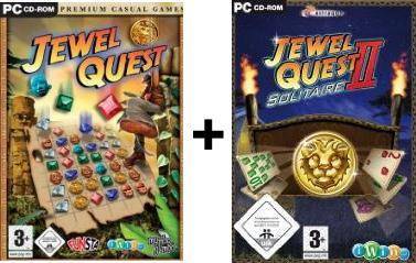 JEWEL QUEST BUNDLE 1 + 2 SOLITAIRE * DEUTSCH **Top Zustand