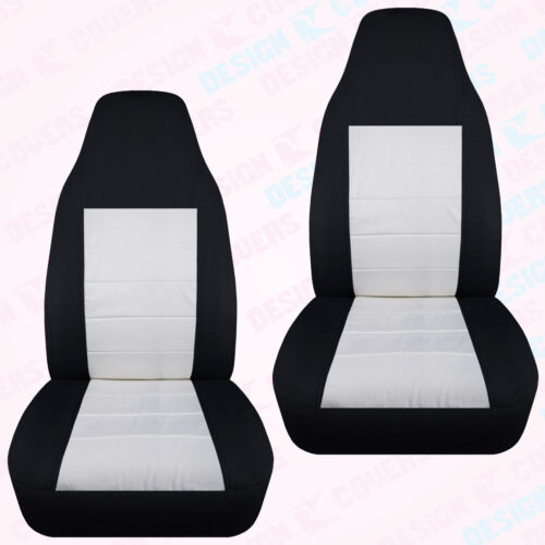 JUEGO de fundas de asiento de coche delanteras geo metro dos tonos 23 colores elige - Imagen 3 de 25