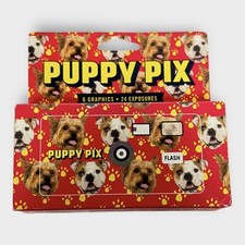 Puppy Pix Disposable Photo Camara 35mm Flash Film Pre Printed 6 Designs NEW