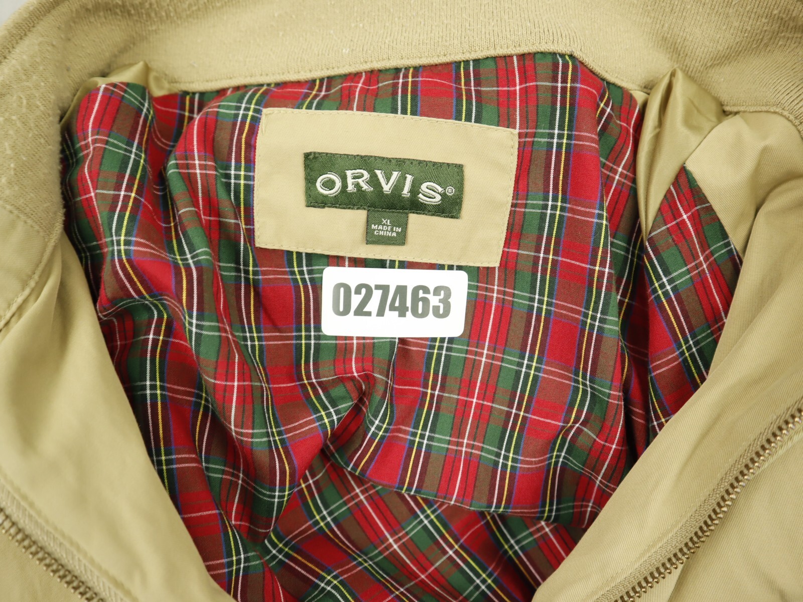 Orvis Jacket Men Extra Large Beige Solid Full Zip… - image 7