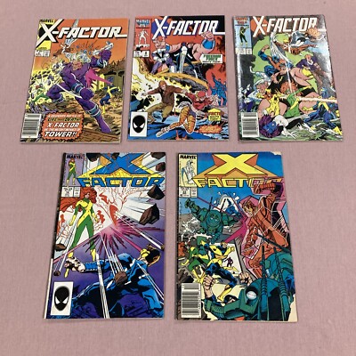 X-Factor #2, 8, 9, 18, 23 1985 Cyclops, Jean Grey Spider-Woman, Raven, 1st app*