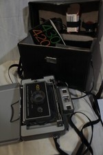 Polaroid 420 Land Camera with case manual flash, etc.