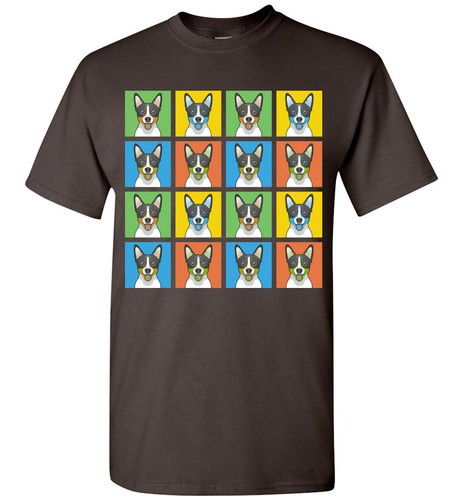 Rat Terrier Cartoon PopArt T-Shirt Tee, Men Women's Youth Tank Short Long Sleeve - Picture 3 of 9