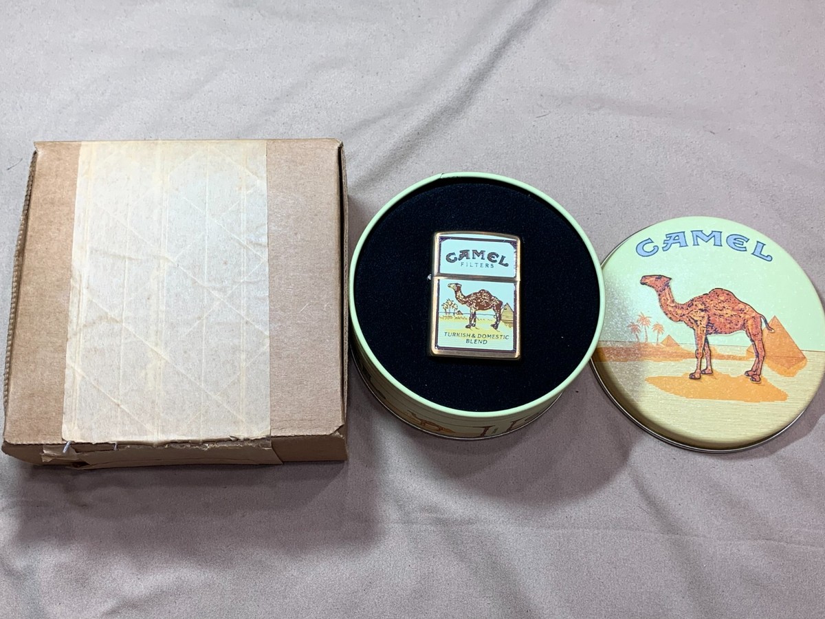 VTG CAMEL TURKISH AMERICAN BLEND BRASS ZIPPO LIGHTER 1994 PROMO