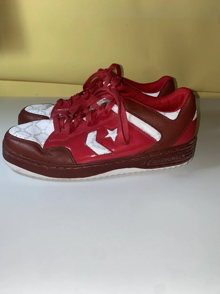 Rare Vintage Converse Weapon Low Product Red Mens US 9 Basketball Sneakers VGC