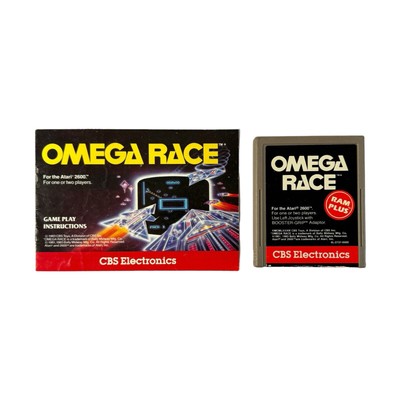 VTG Atari 2600 Omega Race (1983) Video Game WORKS