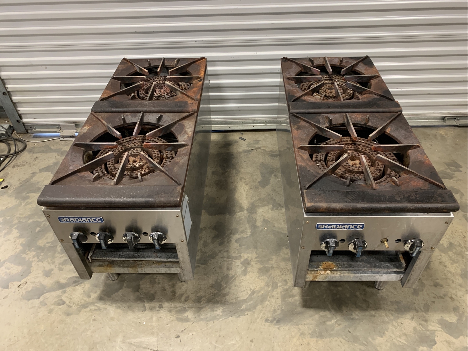 Lot of 2 TurboAir Radiance Range TASP18D 4 Burners Stock Pot Natural