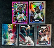2024 Prizm  Jordan Lawlar RC Lot - Prizmatic & Top Tier, Pink Ice & Silver, Base