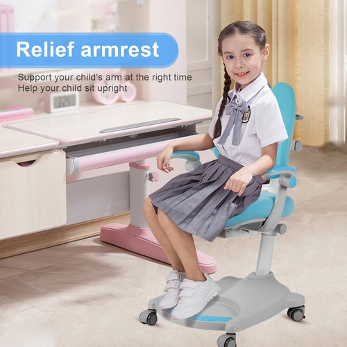 Kids Study Chair Ergonomic High Back Kids Computer Office Desk Chair Adjustable - Picture 5 of 20