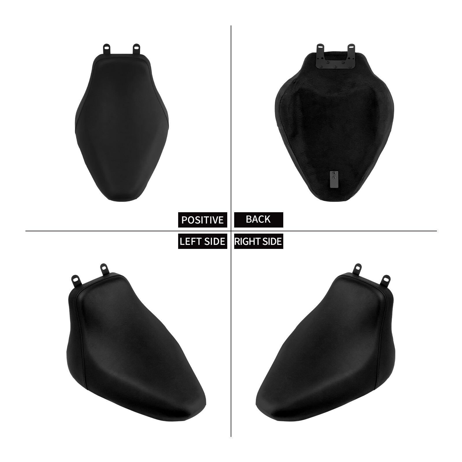 Driver Solo Black Seat For Harley 2006-2017 Deluxe FLSTN Heritage Softail FLSTC