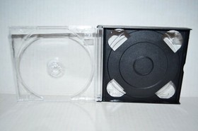 Double 2-Disc CD Case For Sony PlayStation 1 PS1 Video Game Replacement Holder