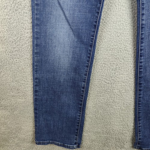 Pantalones de mezclilla Levis para mujer 32x32 etiqueta 32x30,5 adelgazantes reales rectos ajustados lavado medio - Imagen 3 de 16