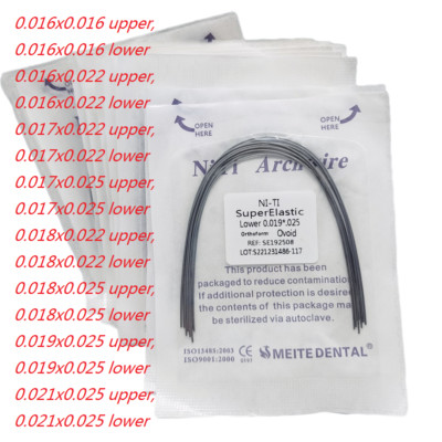 10X Dental Orthodontics Rectangular Super Elastic Niti Arch Wires