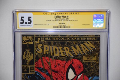 リチャード・ゴールドマン　原画 サイン有り STAN LEE, TODD MCFARLANE SIGNED AUTOGRAPHED SPIDER-MAN TORMENT CGC