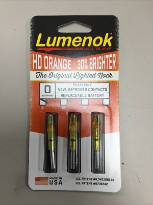 Lumenock HD Orange S Lighted Nock SL3 