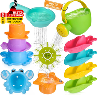10 Pcs Badespielzeug Baby Wasserspielzeug Kinder Badewannenspielzeug Spielzeug