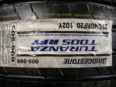 NEW 1 ONE BRIDGESTONE TURANZA T005 RFT 275/40RF20 102Y 005-969 275