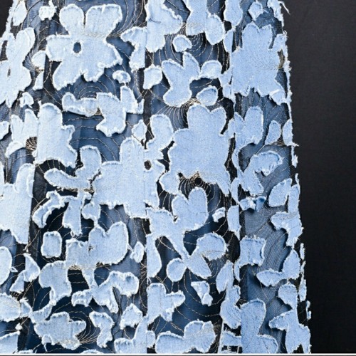 Peck And Peck Weekend Blue Lace A-line Skirt medium - Picture 7 of 12
