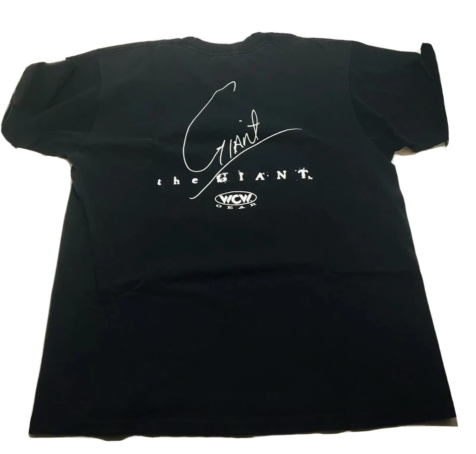 Camiseta de Lucha Libre WCW De Colección The Big Show Giant Nueva Orden Mundial Camisa WWE XL Gildan Años 90’s Foto 2 de 4