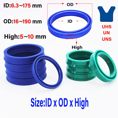 #ad Oil Seals Ring Polyurethane Hydraulic Cylinder Piston Hole Lip UHS UN UNS Seal $19.00