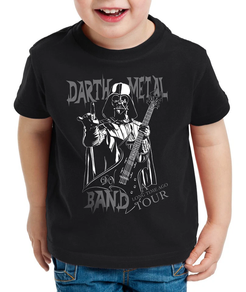 STYLE3 Darth Metal Band Kinder T-Shirt rock us vader imperium death metal e-gitarre