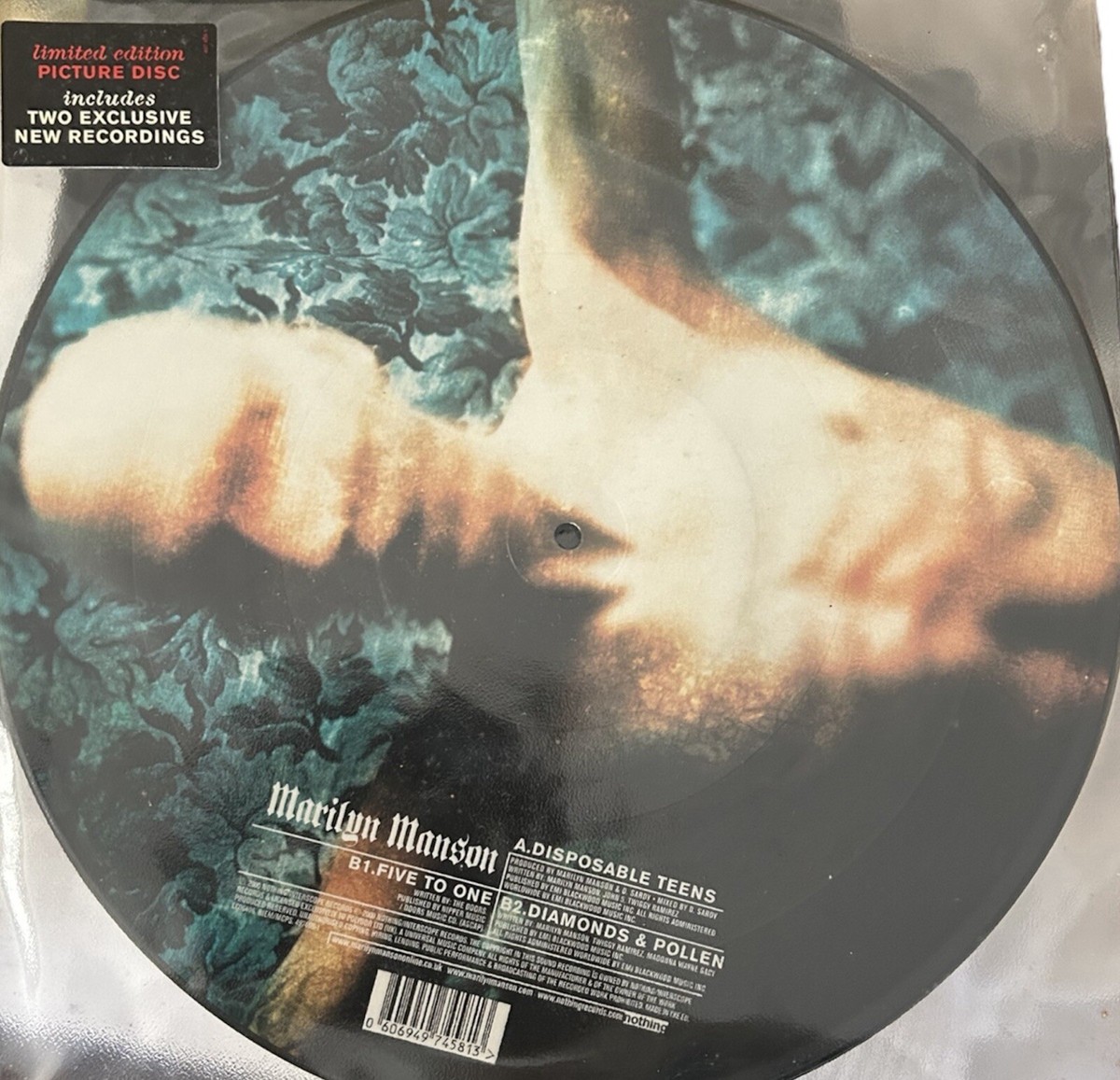 Marilyn Manson Disposable Teens レコード MARILYN MANSON Disposable Teens Limited Edition 3-track 12” Vinyl