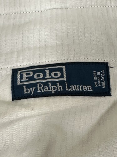 Polo By Ralph Lauren Men’s Herringbone Trousers, Size 30x32, Ivory/gray - Picture 3 of 7