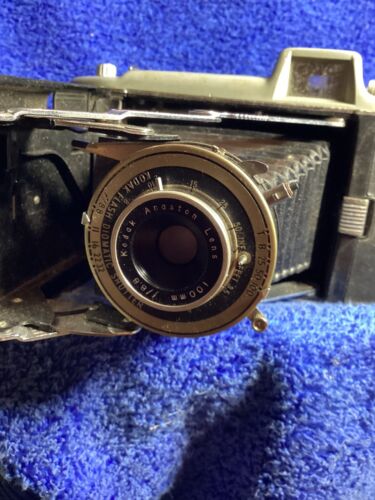 Vintage Kodak Tourist Camera Medium Format 100mm F:8.8 Anaston Lens Folding - Picture 4 of 11