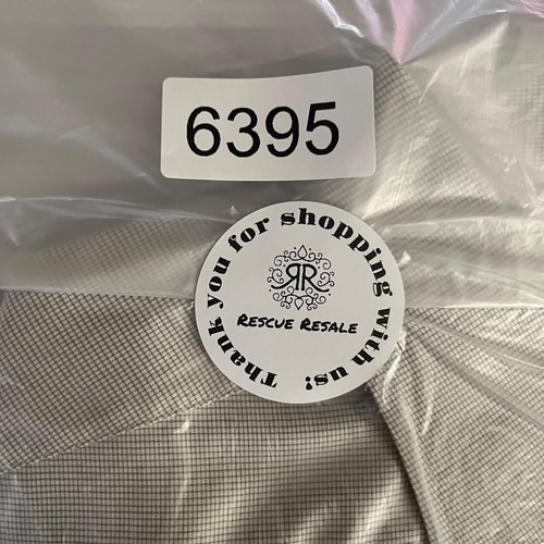 Camisa Eton Contemporánea Con Botones Para Hombre Talla 42 16.5 Gris Marfil Cuadros - Imagen 7 de 8