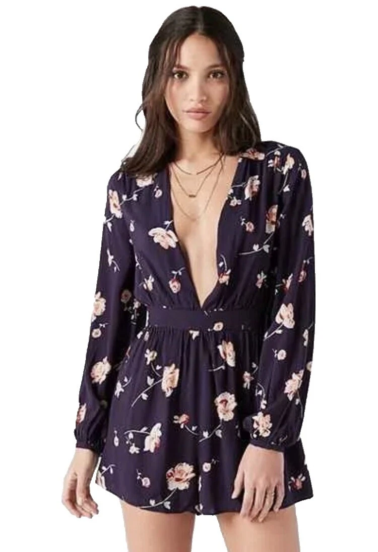 Mono floral Ecote mameluco & Rompers for Women