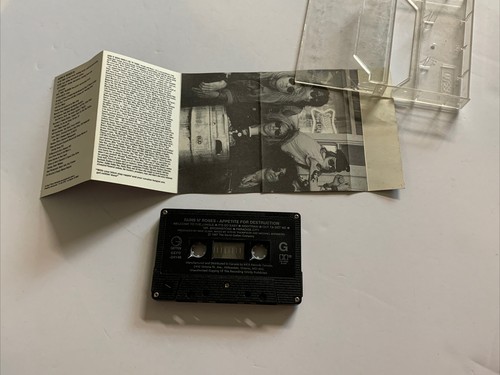 1987 Guns N' Roses Appetite For Destruction Cassette Geffen M5 24148 Canada - Picture 4 of 6